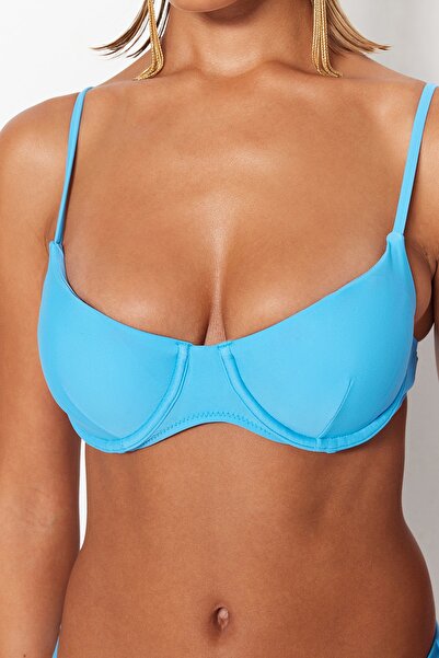 Trendyol Collection Blue Underwire Bikini Top TBESS22BU0108