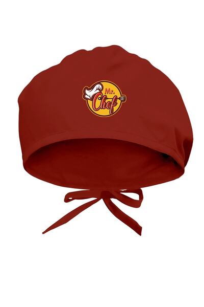 Tasarım Trend Domnul. Şapcă chirurgicală cu imprimeu Chef - Şapcă pentru medi...