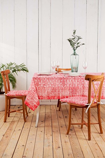 Karaca Home مفرش طاولة مطبوع دسبينا فوشيا 150 سم × 240 سم