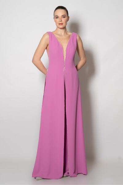 RENGIN Kenarları Taş Şeritli Tulum