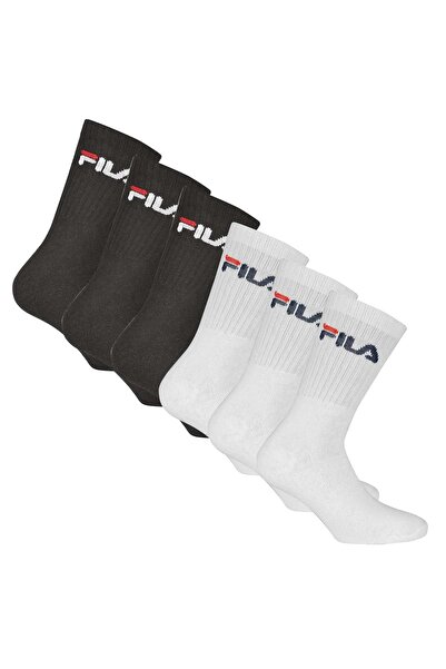 FILA Unisex Socken, 6er Pack - Crew Socks, Frottee, Tennis, Sport (2x 3 Paar)