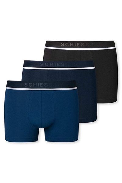 Schiesser Herren Shorts 3er Pack – Serie „95/5“, Unterhose, Logobund, uni, S-2XL