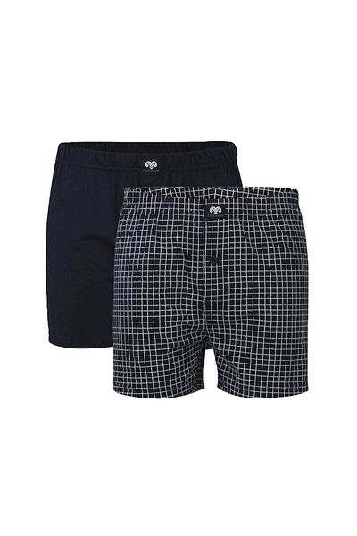 Ceceba Herren-Shorts, 2er-Pack – Boxershorts, Basic, Baumwolle, Single Jersey, M-3XL