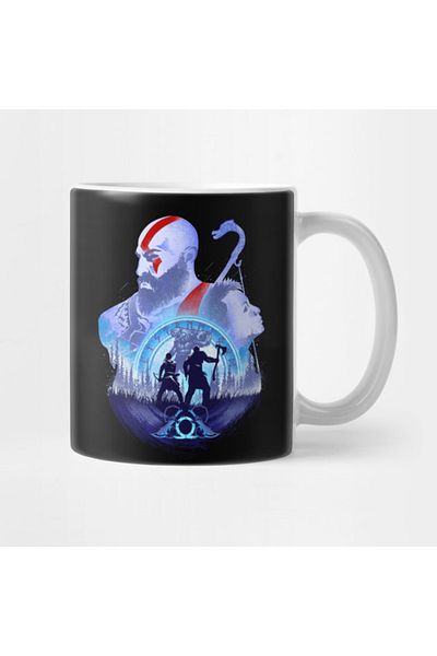 Pixxa Kratos And Atreus - God Of War Mug