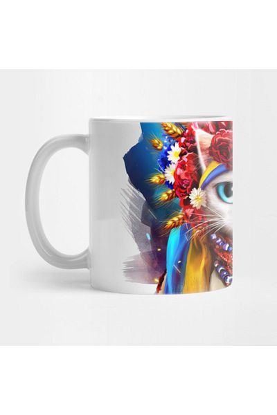 Pixxa Ukrainian Cat Mug Cup