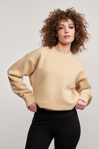 MBEY1989 Φούτερ Mbey Oversize Κρεμ - Unisex