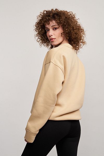 MBEY1989 Φούτερ Mbey Oversize Κρεμ - Unisex