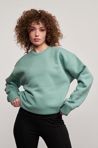 MBEY1989 Πράσινο φούτερ Mbey Oversize Mint - Unisex