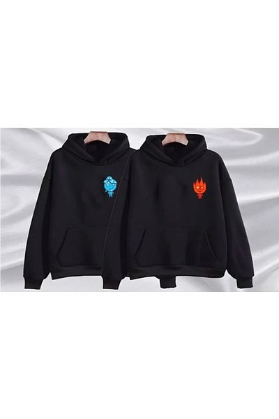 optimist sağdıç the original Combinație unisex de cuplu de foc și apă pentru Ziua Îndrăgostiților - 2 bucăți