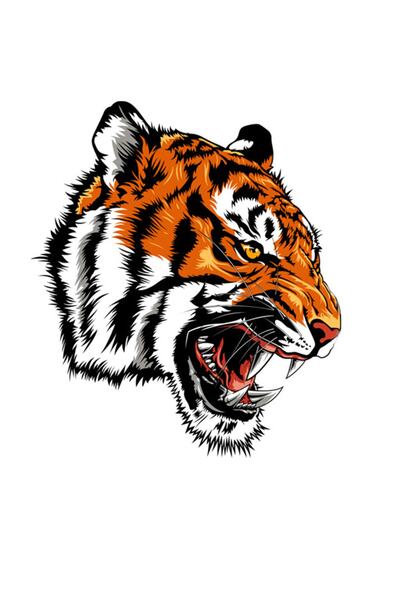 MegaSticker سيارة النمر البري، دراجة نارية، خوذة، كمبيوتر محمول، ملصق زجاجي 1...