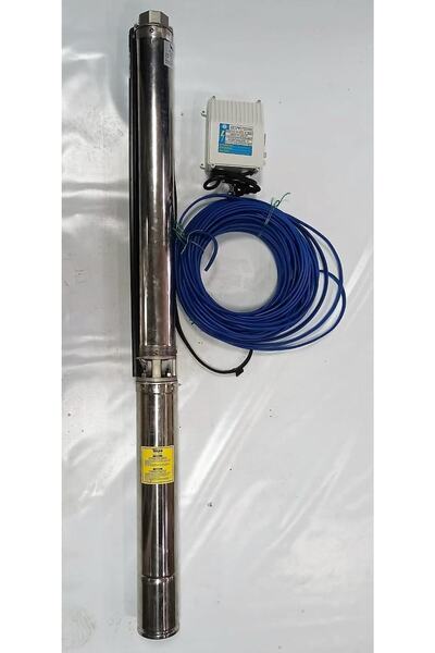 İmpo Sk 408/14 Krom Başlıklı Derin Kuyu 3 Hp Monofaze Motorlu 50 Mt Kablolu P...