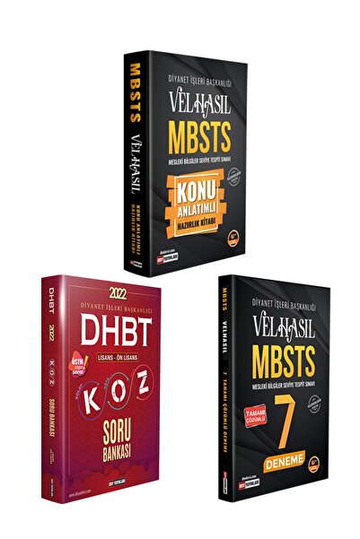 Ddy Yayınları Velhasıl Mbsts Tüm Kitaplar 3lü Set