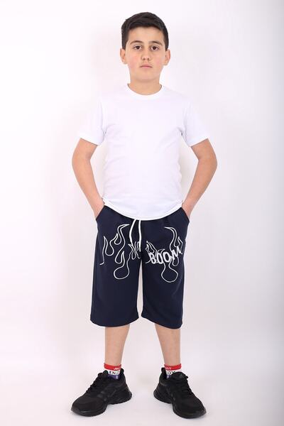 COSBA kids wear Obična Osnovni T-shirt / majica i Boom Štampano Kapri Set gor...