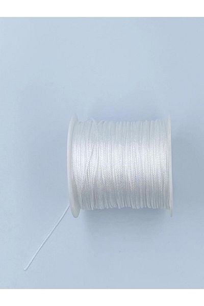Hobimos 1,0 mm κορδόνι αλεξίπτωτου λευκό (μακραμένο κορδόνι)