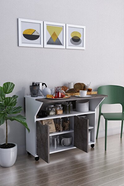 moka park avm Kelebek Masa Yemek Masası 2 Kapaklı Mutfak Masası