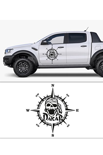 Melek Pazarı ملصق سيارة داكار بوصلة للطرق الوعرة مقاس 40 × 40 سم