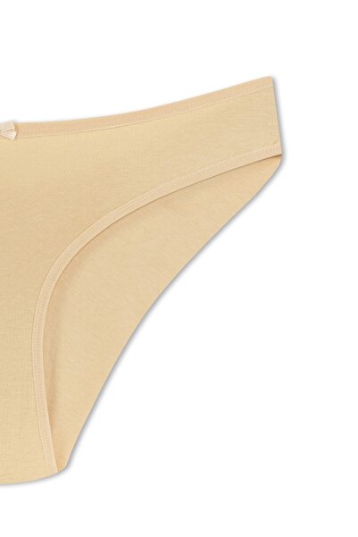 HNX Бавовняні бікіні-трусики з подвійним складанням ззаду для жінок