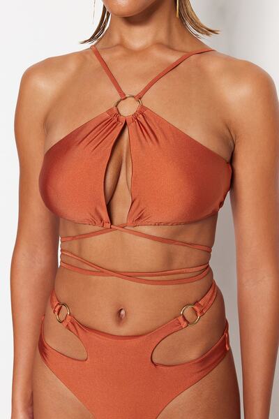 Trendyol Collection Πλακάκι Πλακάκι Αξεσουάρ λαιμού μπικίνι TBESS23BU00016