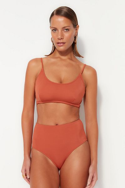 Trendyol Collection Ψηλόμεσο Hipster Mix&Match Μπικίνι TBESS21BA0057