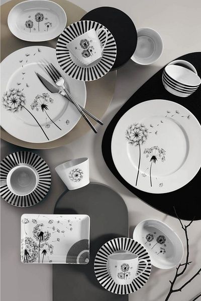 Kütahya Porselen Porcelain Lb32Kh42012142 Leonberg 6-Person 32-Piece Breakfast Set