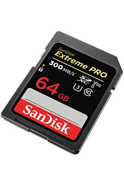 SanDisk Extreme Pro 64gb 300/260mb/s Sdxc UHS-II U3 V90 8k/4k Memory Card Sdsdxdk-064g-gn4ın