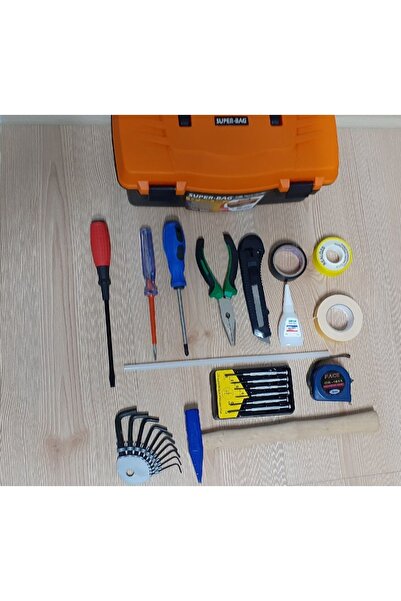 Depolife Çantalı Alet Takımı Seti Saatçi Tornavida Metre Çekiç Gargaburun