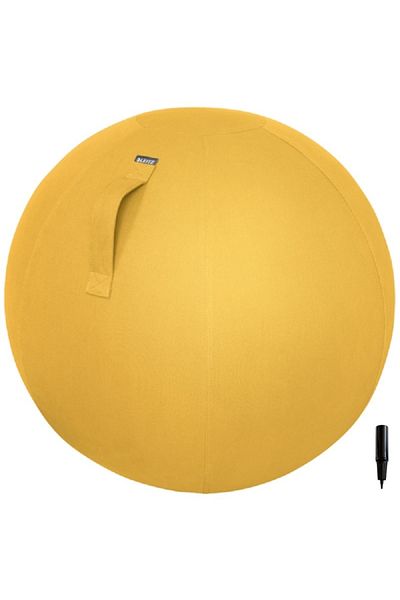 Leitz Ergo Cosy Active Sitting and Pilates Ball Yellow - Corrects Posture and Relieves Back Pain + Pump