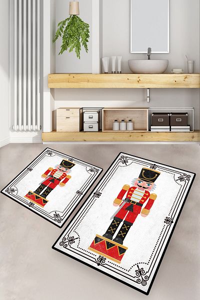 Chilai Home Lead Soldier 2 Set - Bath Mat and Djtbath Mat
