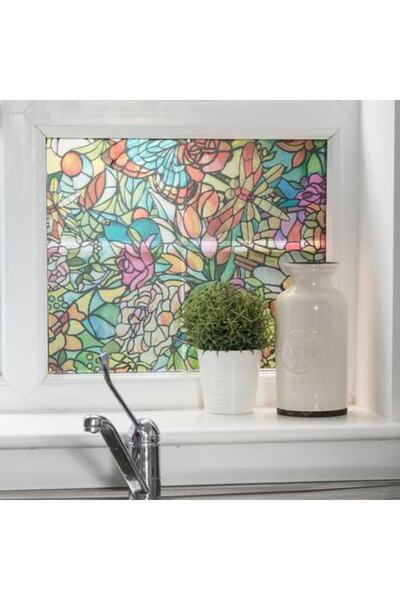 d-c-fix Transparan Renkli Cam Vitray Yapışkanlı Folyo 45cm X 1mt