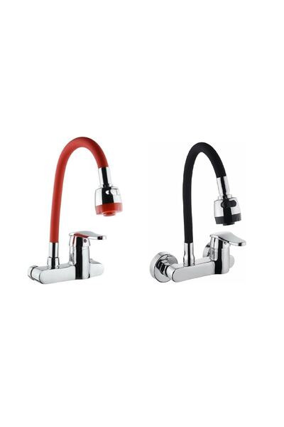 ARVENT 2'li Duvardan Döner Borulu Aç Kapa Mutfak Eviye Evye Aplike Bataryası ...