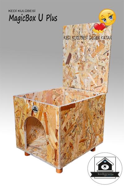 Kedi Evi - Kedi Kulübesi Magıcbox U Plus - Aç Kapa - Dışmekan - Yağmura Soğuğa Dayanıklı Sığınak