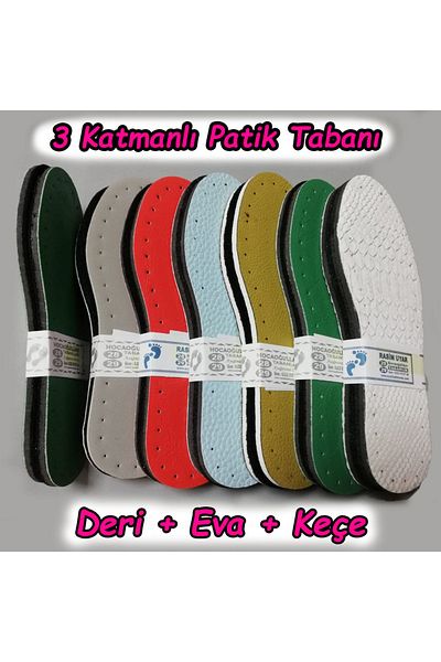 orhanucuzluk Μποτάκια Σόλα 3 στρώσεων (Δερμάτινο Eva Felt) 10 Τεμάχια 41-42