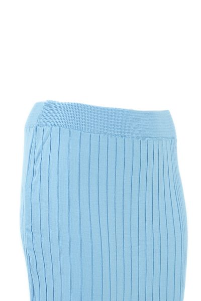 Oppland Fustă din tricotaje cu nervuri din bumbac lycra, culoare uni, cu talie elastică, de iarnă