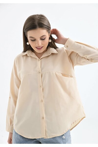 modasindoma Жіночий гольф з кишенями великого розміру