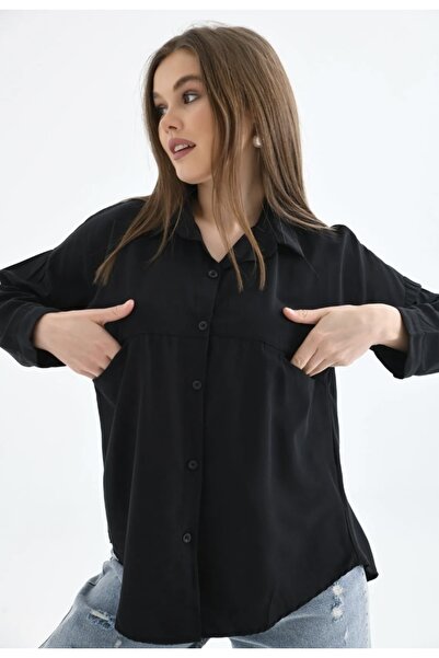 modasindoma Жіночий гольф з кишенями великого розміру