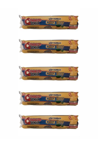 OverPazar Over Pazar Gmb Group Drawstring Garbage Bag Medium Size - Lemon Scented - 55cm*60cm