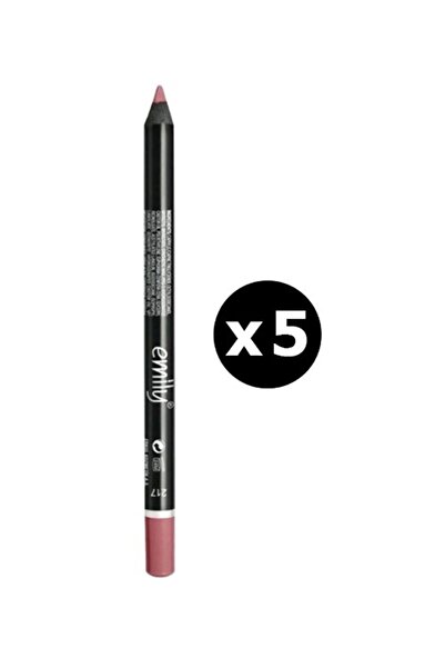 Golden Rose قلم تحديد الشفاه إميلي 5 قطع رقم: 217