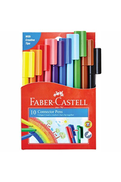 Faber Castell مجموعة من 10 أقلام مرحة وملائمة