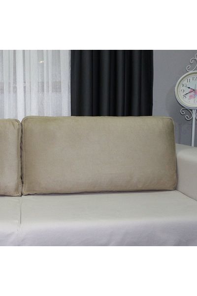 AYPETEKS Cutie de catifea cremă Model Pernă pentru spate-colț Pernă pentru canapea/canapea/cadă Husă de pernă