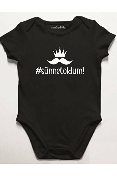 venüsdijital Sünnet Oldum Bebek Zıbın Body