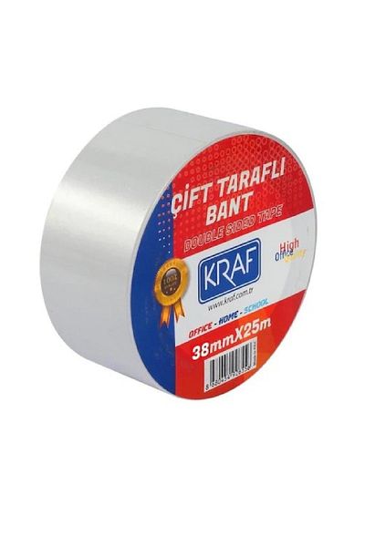 KRAF 50 Τεμάχια 38 Μm X 25 Μέτρα Ταινία Διπλής Όψης