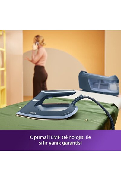 Philips Essential Series Percare 2400 W, 8 Bar Buhar Kazanlı Ütü, Barut Grisi
