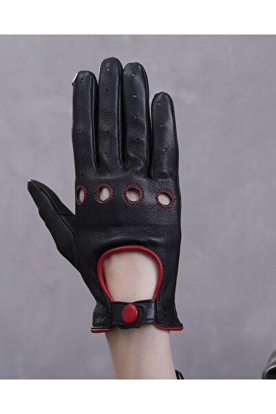 CE-YIL DERİ ÜRÜNLERİ Kadın Hakiki Deri Sürücü Eldiveni