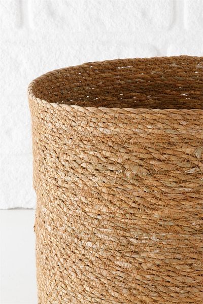 ANJEAHOME Stella Natural Wicker Basket - 25X26