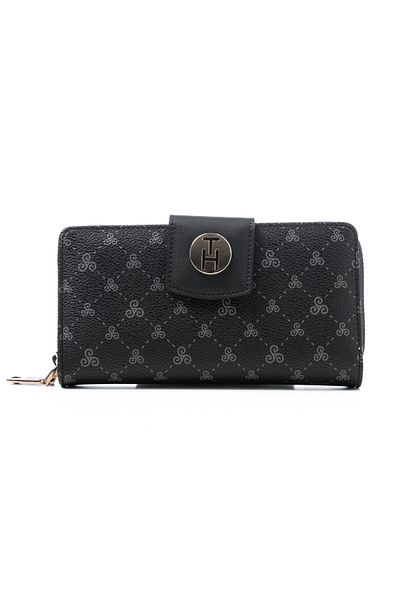 TH Women's Wallet & Card Holder Th-ys99-yc0005-l Black Logo