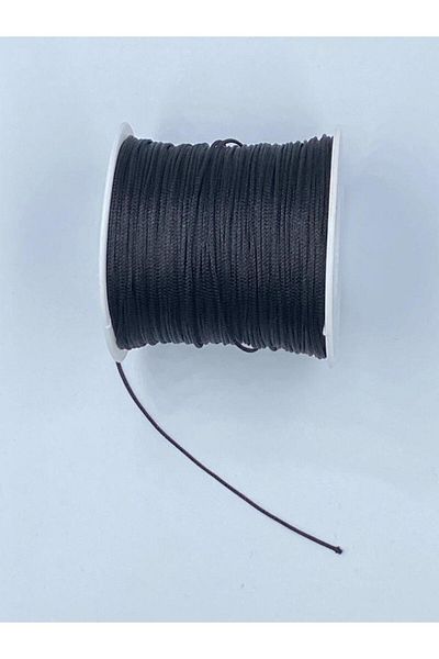 Hobimos 100 Meters Black Parachute String - 1.0 Mm Break Resistant, for Rosary and Bracelet
