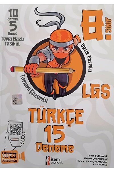 İsem Yayınları Isem 8.sınıf Lgs Türkçe 15 Deneme ( Yeni Baskı)