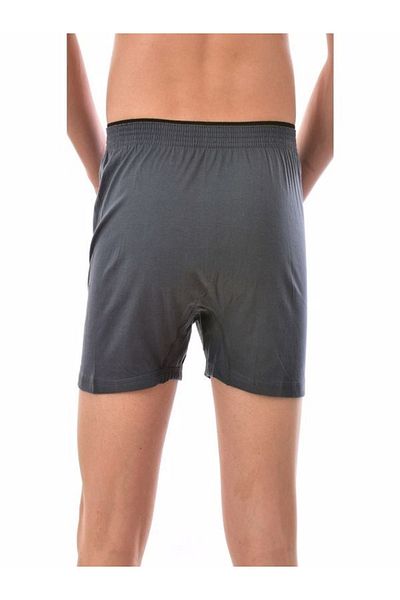 Tutku Nil Botiquen Men's Smoked 4 Pieces Cotton Buttoned Boxer Smoked Nlbtqn-117