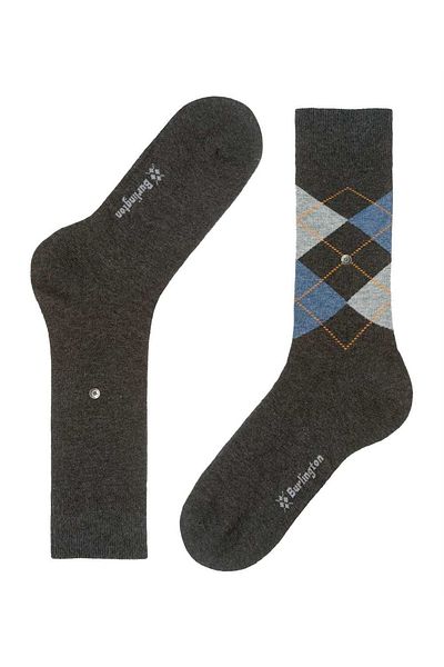 Burlington Herren Socken Everyday 2er Pack - Rautenmuster, Uni, Onesize, 40-46