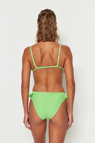 Trendyol Collection Πράσινο βολάν κανονικό κάτω μέρος μπικίνι ποδιών TBESS23BA00173